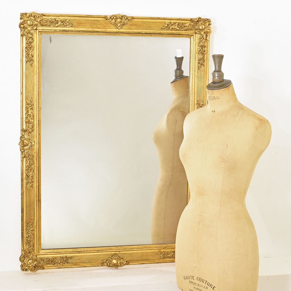SPR163 1a old mirror art antique gold wall  mirror XIX century.jpg